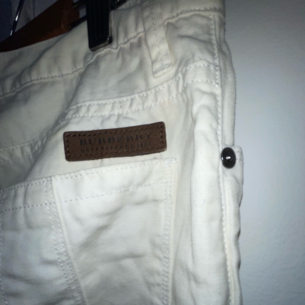 Burberry London- light beige pants.